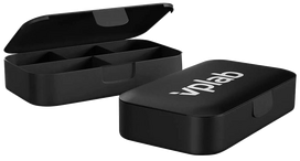 VPLAB Pill Box Black maisto papildų dėžutė, 1 vnt.