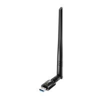 „Cudy WU1400 AirMax AC1300“ dviejų dažnių „WiFi“ USB adapteris, USB 3.0, nuimama antena, didelio stiprinimo, juodas