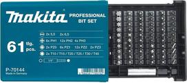 Sukimo antgalių komplektas Makita P-70144, 61 vnt