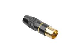 Išmaniojo (Smart TV) ir televizoriaus priedas kabelio tv antenos lizdas, metalinis, juodas