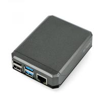 Raspberry Pi 4B aliumininė dėžutė Argon Neo - pilka