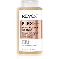 Revox B77 PLEX Bond Multiply Formula. Step 1 apsauginė priežiūros priemonė pažeistiems, chemiškai sušukuotiems plaukams 260 ml