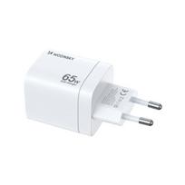 65W USB C GaN sieninis įkroviklis - baltas