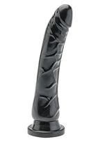 Varpos imitatorius su siurbtuku ToyJoy Get Real, 22.5 cm, juodas