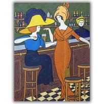 Reprodukcija „Moterys kavinėje“, Georges Gaudion (1910)