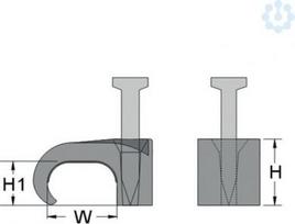 cable clip 6 x 10 Grey 262252 | 4011923501334