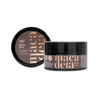 Macadeia Relaxing Coffee Bath Salt with Magnesium & Potassium Atpalaiduojanti kavos aromato vonios druska su Magniu ir kaliu, 200g