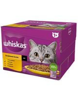 WHISKAS Adult Paukštienos pašaras su padažu 24x85 g gabalėlių su vištiena, antiena, paukštiena, kalakutiena suaugusioms katėms