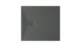 Akmens masės dušo padėklas PAA Lettera 90x100 GREY -komplektas
