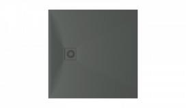 Akmens masės dušo padėklas PAA Lettera 100x100 GREY -komplektas