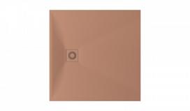 Akmens masės dušo padėklas PAA Lettera 100x100 CLAY -komplektas
