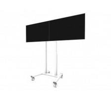 Neomounts Floor stand | ADM-875WH2 Dual screen adapter | Adjustable Height | 42-65 " | Maximum weight (capacity) 40 kg | White