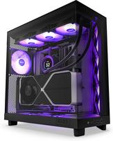 NZXT H6 Flow RGB ATX case with panoramic window, black (CC-H61FB-R1)