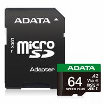 Adata microSD Speed Plus card 64GB UHS1 U3 V30 A2 160/140MB/s