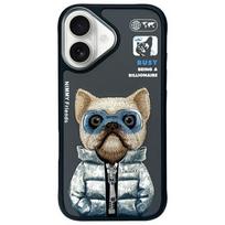 NIMMY case COOL AND CUTE 2.0 Dog for IPHONE 16, black