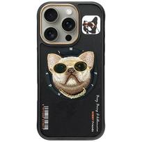 NIMMY case GLASSES COOL DOG compatible with MagSafe for IPHONE 16 Pro Max, black