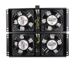 Extralink | 4-way fan unit | for standing cabinets, 2m cable with EU plug