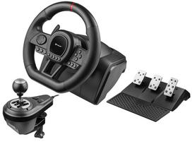 Tracer Steering Wheel SimRacer Manual Gearbox 6-in-1 (PC/PS4/PS3/Xbox One/Xbox 360/Switch)