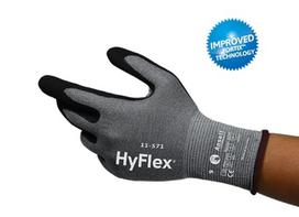 Apsauginės pirštinės Ansell HyFlex® 11-571, atsparumo pjovimui lygis D, dydis 10