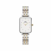 Išmanusis laikrodis Daniel Wellington Quadro Lumine moterų laikrodis - balta/sidabrinė - 20x26 mm