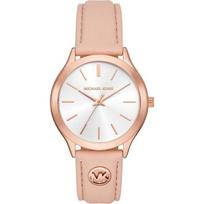 Išmanusis laikrodis Moteriškas laikrodis Michael Kors MK7467 rožinės spalvos odinis - Skersmuo 38 mm - Atsparus vandeniui 3 ATM