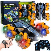 RC Twister 4x4 automobilis valdomas rankų gestais + nuotolinio valdymo pultas vaikams rinkinys AIG raudonas