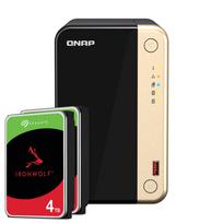 Serveris QNAP TS-264-8G 8TB Seagate IronWolf NAS paketas su 2x 4TB Seagate IronWolf 3,5 colio SATA kietuoju disku