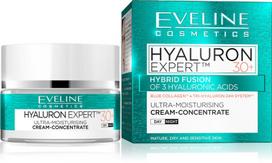 Drėkinamasis veido kremas su hialurono rūgštimi Eveline Hyaluron Expert 30+ 50 ml