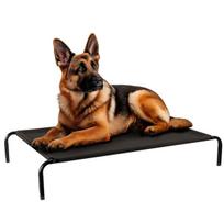 Petsona pakeltas šuns guolis katėms metalinis rėmas PVC vidaus lauko 109x20x71cm, 71x109x20