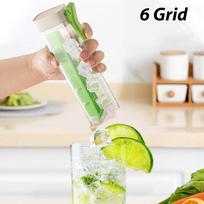Ice Cube Water Bottle Ice Cube Mold Press Ice Maker With Lid Food Grade Ice-Making Ice-Kettle With Straw Silicone