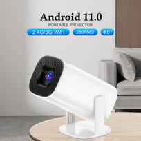 P30 išmanusis mini projektorius Android 11 WiFi 6 palaikymas 4K 1080P BT5.0 projektorius 1208*720P namų kino nešiojamas kišeninis projektorius EU Plug balta