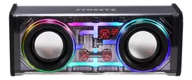 Permatoma bluetooth kolonėlė STREETZ su TWS ir LED šviesos efektais / 6612078 / S310-BLK