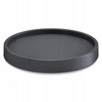 Prosperplast apvali juoda vazono padėklas ant ratukų 29,2 cm