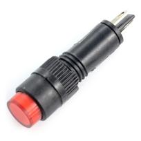 LED indikatorius 12V DC - 8mm - raudonas