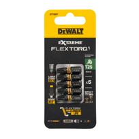 Sukimo antgaliukai FLEXTORQ T25 25 mm, DeWALT, 5 vnt.