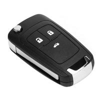 Automobilio rakto korpusas su 3 mygtukais, nuotolinio valdymo pulto korpuso pakeitimas Opel automobilio raktui, balto mygtuko tipas
