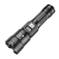 Super Powerful Portable Torch Strong Light Long Range Flashlight High Power USB Rechargeable Flashlight Camping Fishing Lantern
