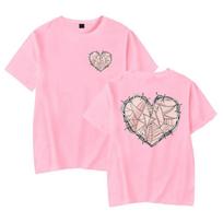 XPLR Web Heart Merch Tee marškinėliai moteriški unisex vasariniai trumpomis rankovėmis laisvalaikio mados marškinėliai L