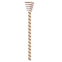 Elektrokultūros augalų kuoliukai Variniai sodininkystės antenos kuoliukai Spiralinė varinė viela ant medinių kuoliukų 17inch 6pcs
