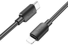 USB C - Lightning laidas Hoco PD 2,4A 20W 1 m X96 juodas