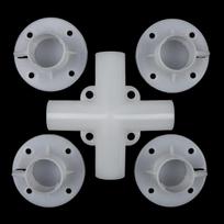 Skirta 3X3M pavėsinės markizės palapinės pėdų kampo centro jungtis, 25/19 mm palapinės jungtis 9pcs