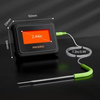 Išmanusis Bluetooth maisto mėsos termometras IDT-22-B 2 zondai su programėle, duomenų saugojimas neprisijungus, HD LCD temperatūros signalai BBQ