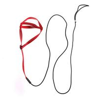 Dresūros skraidymo traukimo virvė nuo įkandimo dresūros virvė paukščiui papūgai skraidymo virvė papūgos pakinktai paukščio pakinktai pavadėlis Socket35cm-Rope160cm raudona