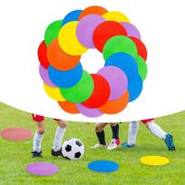 30x Grindų taškiniai žymekliai Neslystantis Treniruočių įranga Įvairių spalvų taškai Sporto salės treniruotėms 4  Žaidimai