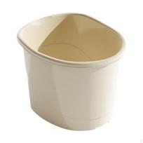 Kūdikio vonios kibiras, Nešiojama stačiakampė sutirštinta vonelė, Vonelės kibiras Cream White