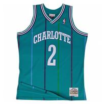 Mitchell & Ness NBA Swingman Jerseys Charlotte Hornets - Dydis Larry Johnson #2 - Dydis S (SMJYGS18147-CHOTEAL9 Marškinėliai)
