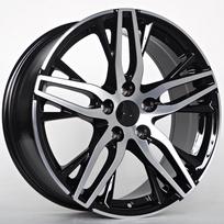 R18x8.0J 5X114.3 ET50 CB-64.1 Black Face Machined