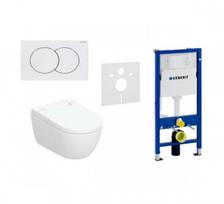 Geberit AquaClean Alba Basic komplektas su Duofix Delta 12 cm. W