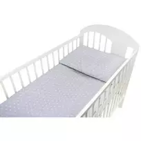 120/90 cm. Ankras 2 dalių patalynės užvalkalų komplektas "Rozeta", Pilka