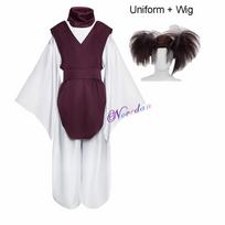 Anime Jujutsu Kaisen Choso Cosplay Kostiumas JJK Marškiniai Perukas Juodas Rudas Uniforma Apranga Kimono Moterims Vyrams Helovino Vakarėliui XS-(Costume+Wig)